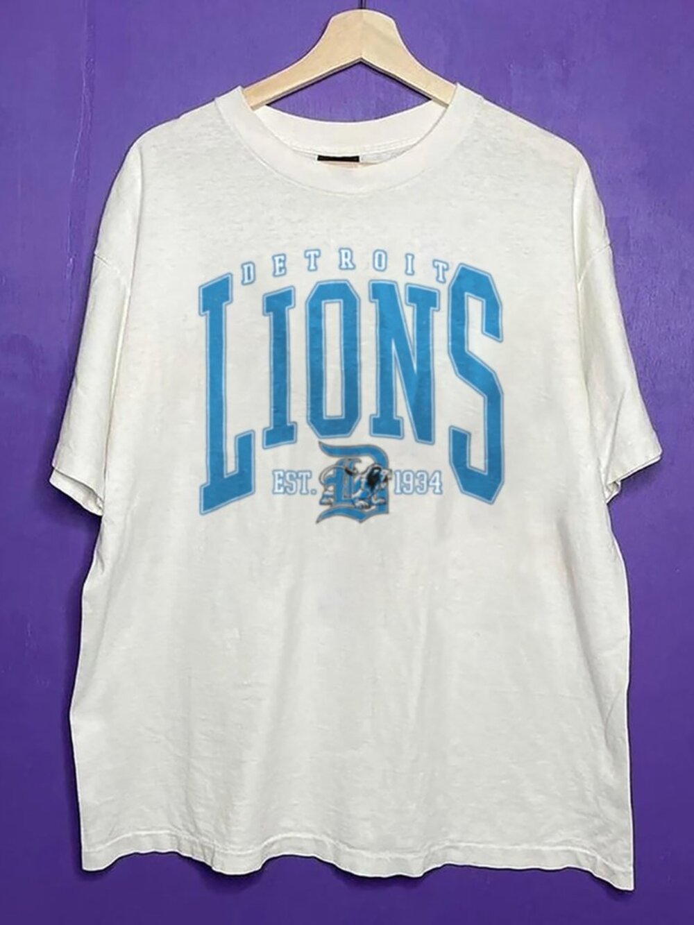 1934 Vintage Detroit Lions Shirt, Retro NFL Detroit Lions Football Unisex Shirt